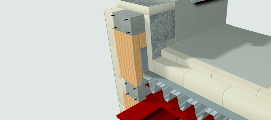 Attika kialakítása – műanyag lemezes vízszigetelés – Innopan PIR MF/Therm